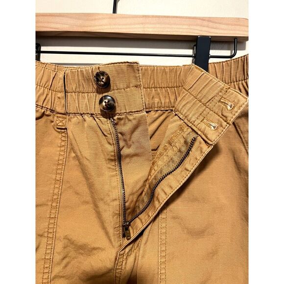 Madewell Cotton Ripstop Pull-On Straight Cargo Pants Women's Size Large - Picture 10 of 11